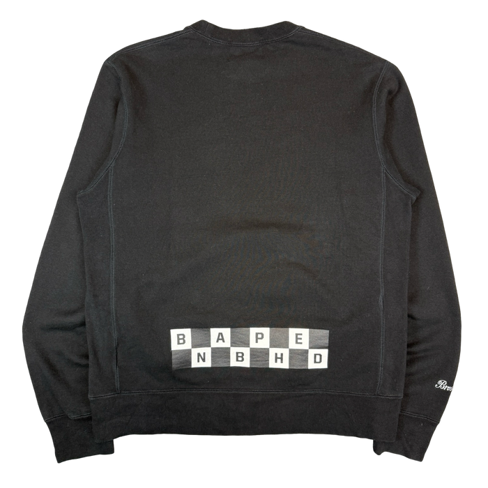 BAPE x Neighborhood Ape Skull Crewneck Black (USED) | Vitnage Clothing Store Canada
