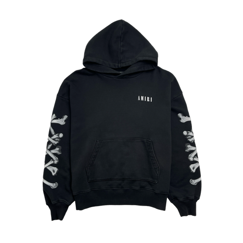 Amiri Crossbones Core Logo Hoodie Black (USED) | Vintage Clothing Store Canada