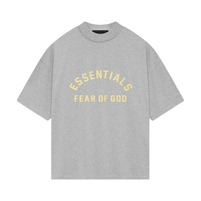 Fear of God Essentials Heavy Jersey Crewneck Tee Light Heather Grey