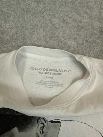 Kid Cudi C/O Virgil Abloh 'Pulling Strings' Tee White (USED)