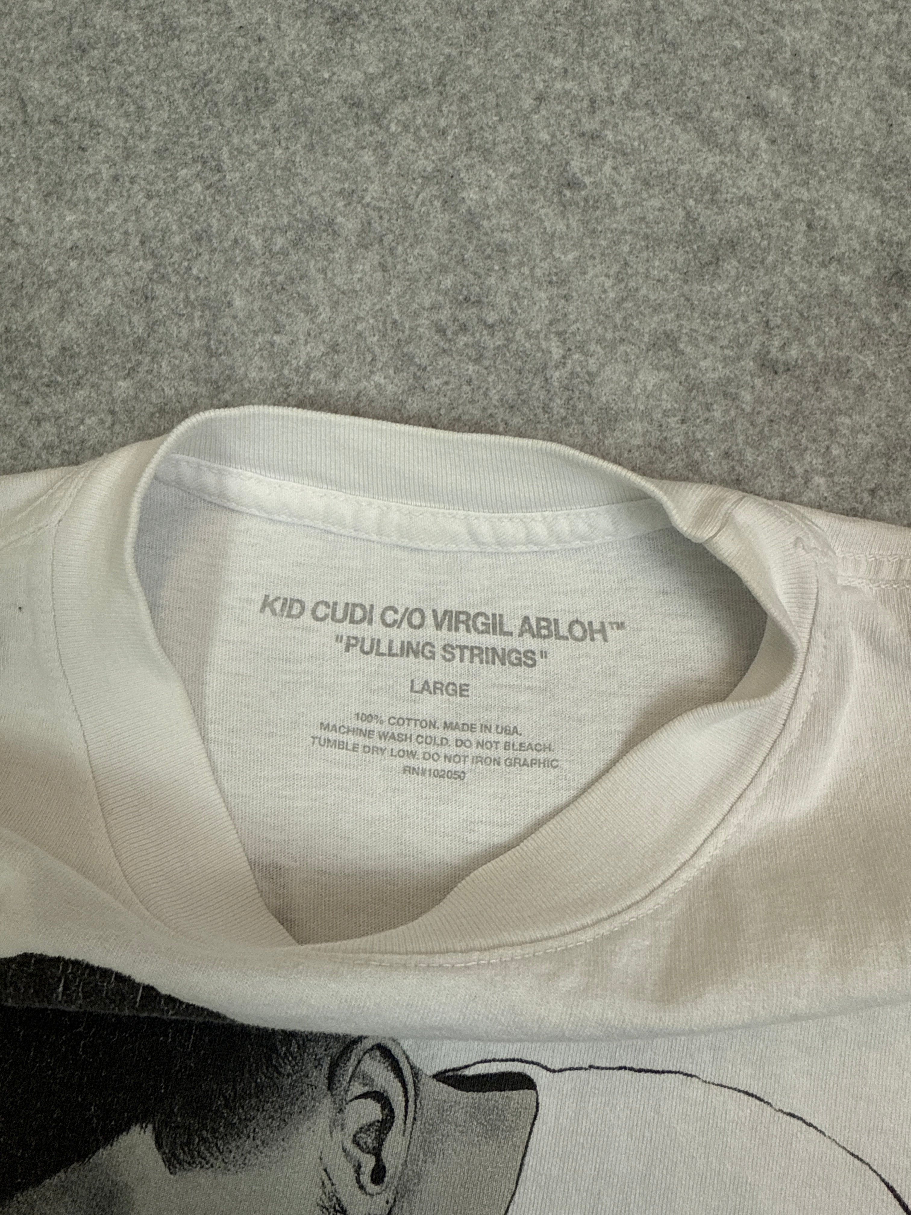 Kid Cudi C/O Virgil Abloh 'Pulling Strings' Tee White (USED)