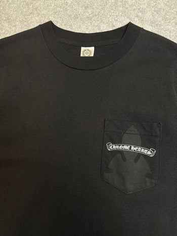 Vintage Chrome Hearts Big Scroll Pocket Tee Black