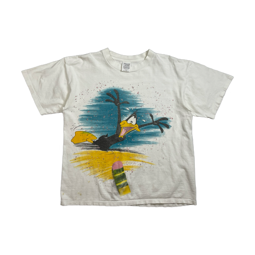 Vintage 90s Daffy Duck Tee White | Vintage Clothing Store Canada