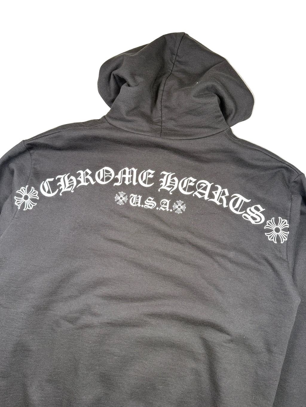Chrome Hearts T Bar Logo USA Hoodie Black