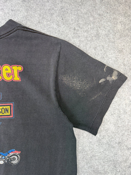 Vintage Harley Davidson Lancaster Spaceship Tee Black | Vitnage Clothing Store Canada