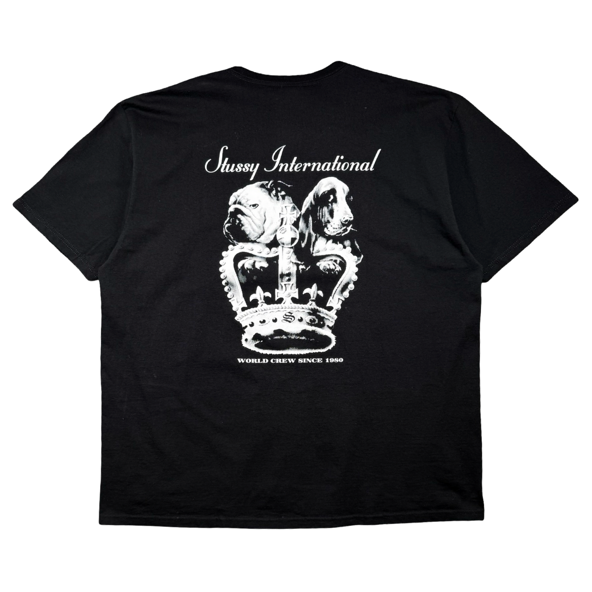 Stussy Dog Crown Tee Black (USED)