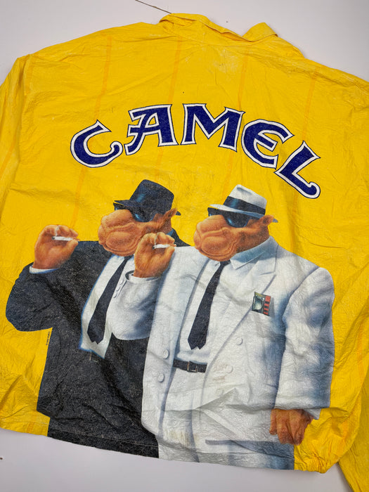 Vintage 90s Camel Light Jacket Yellow | Vitnage Clothing Store Canada