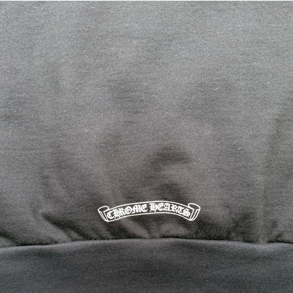 Chrome Hearts T Bar Logo USA Hoodie Black
