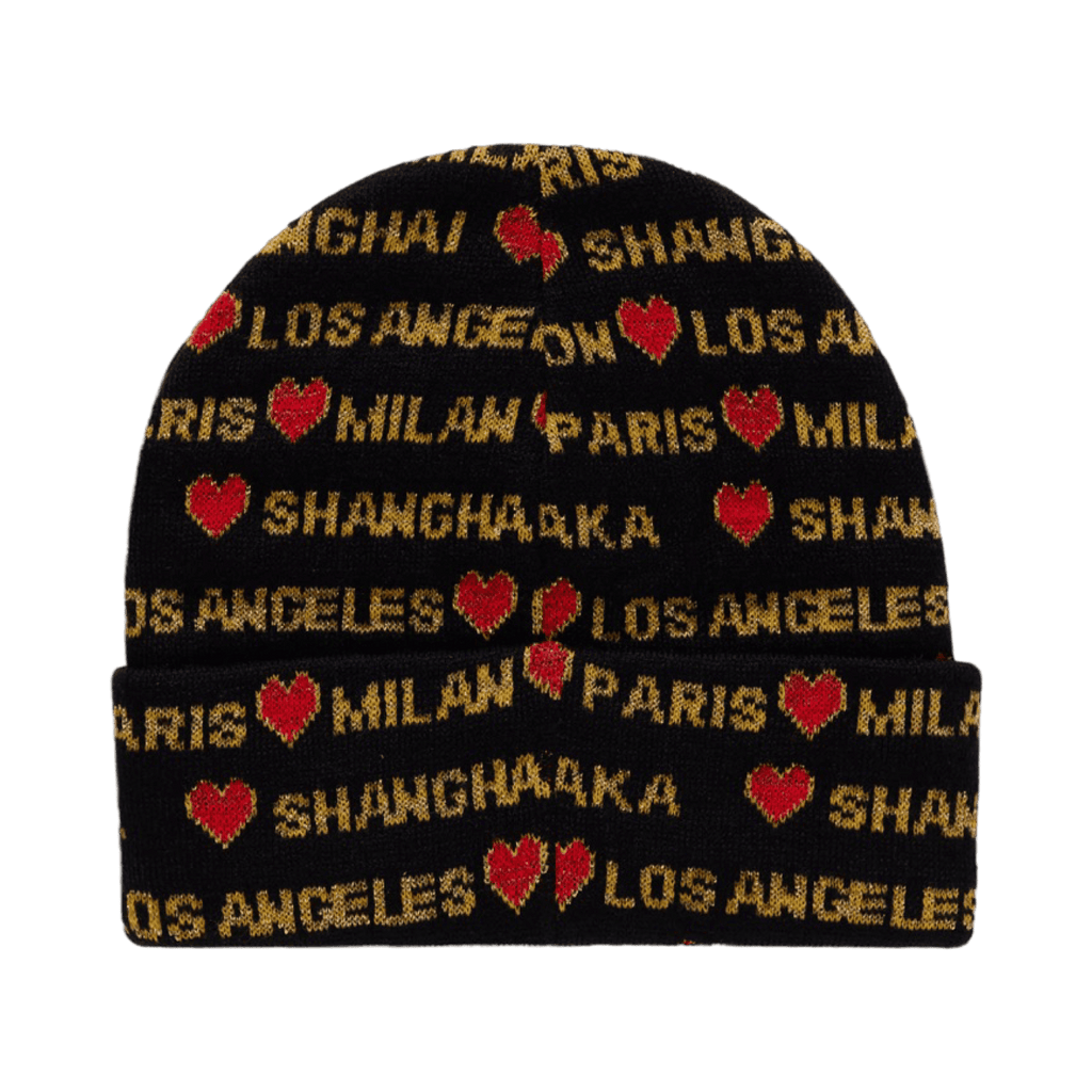 Supreme Hearts Beanie Black