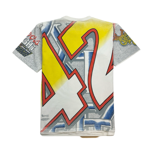 (M) Vintage 90s Nascar AOP Tee White | Vintage Clothing Store Canada