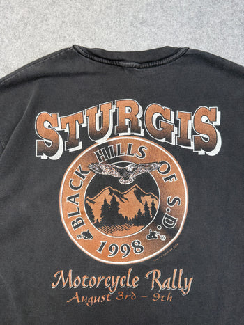 Vintage 1998 Sturgis Night Rider Tee Black