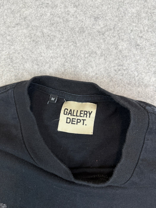 Gallery Dept OG Glitter Logo Tee Black (USED) | Vitnage Clothing Store Canada