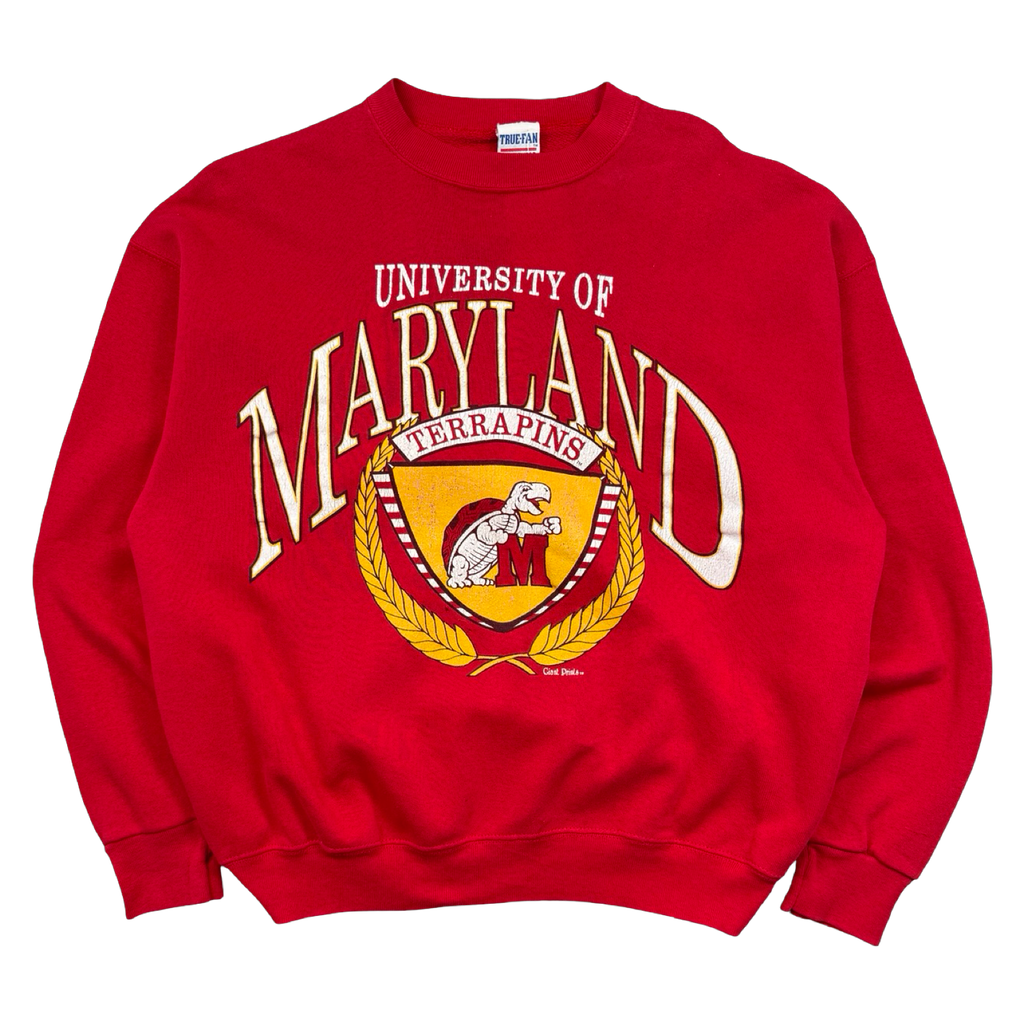 Vintage University of Maryland Terrapins Sweatshirt Red