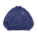Vintage Polo Ralph Lauren Sport Academy Mockneck Sweatshirt Blue