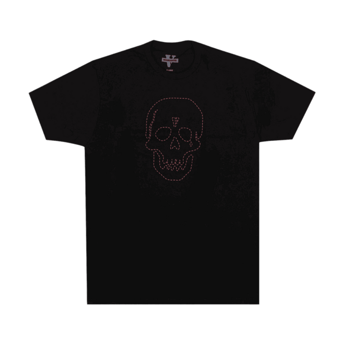 Vlone x Neighbourhood Skull Tee Black/Red | Vitnage Clothing Store Canada