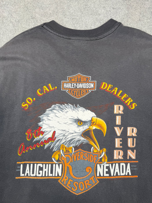 Vintage Harley Davidson 8th Annual River Run Tee Grey | Vitnage Clothing Store Canada
