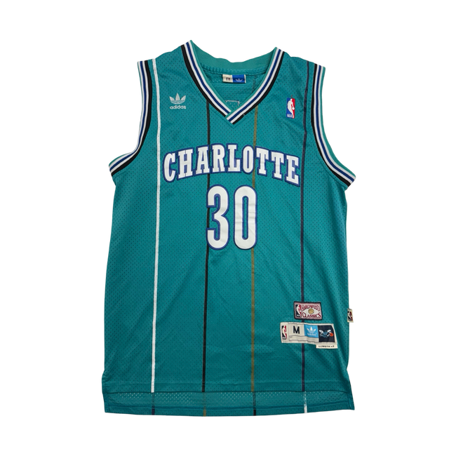 Vintage 2000s Charlotte Hornets Dell Curry Jersey Aqua