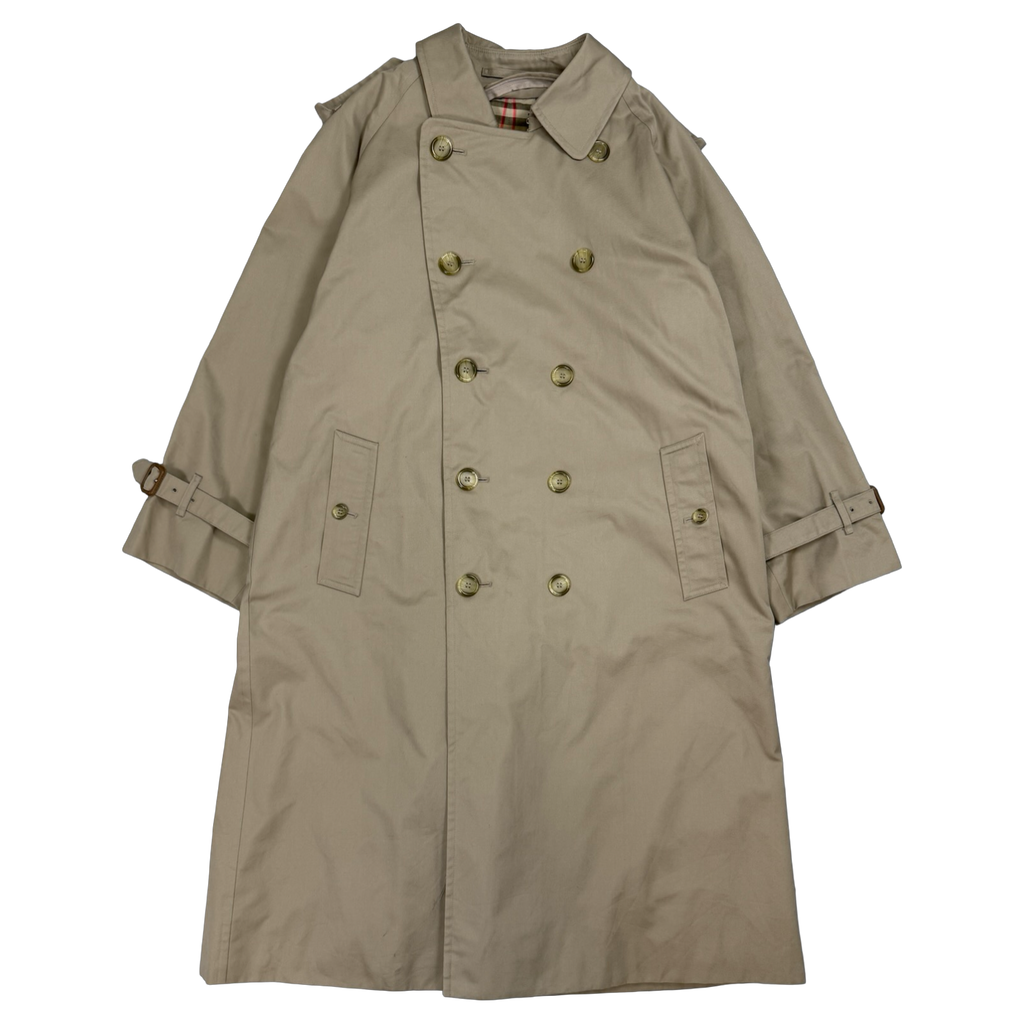 Vintage Men's Burberry Trench Coat Beige