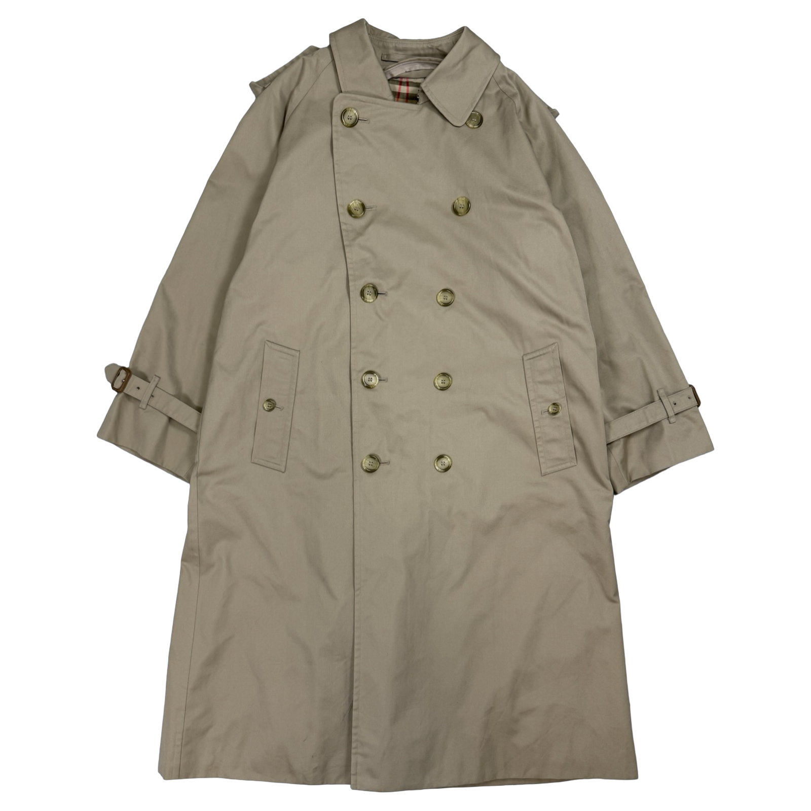 Vintage Men's Burberry Trench Coat Beige