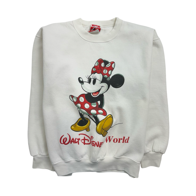 (XS) Vintage Disney Minnie Mouse Sweatshirt White