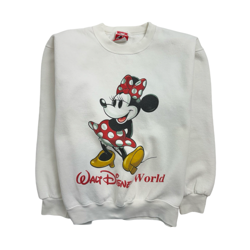 (XS) Vintage Disney Minnie Mouse Sweatshirt White | Vintage Clothing Store Canada