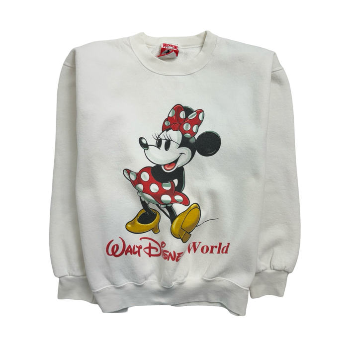 (XS) Vintage Disney Minnie Mouse Sweatshirt White | Vitnage Clothing Store Canada