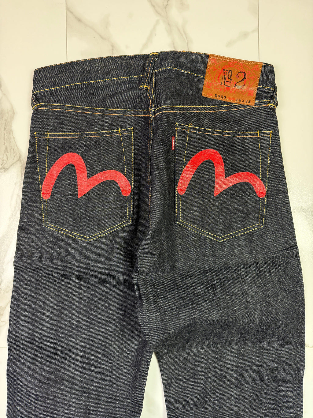 Vintage Evisu Lot 2005 No. 2 Double Seagull Denim Pants