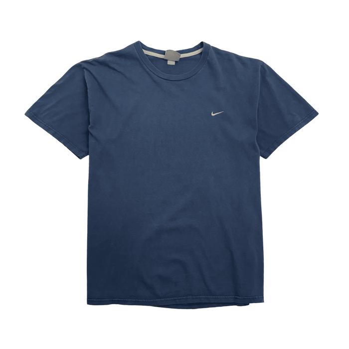 Vintage 2000s Nike Side Swoosh  Tee Navy | Vitnage Clothing Store Canada