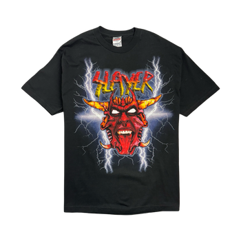 (L) Vintage 2000s Slayer Band Tee Black