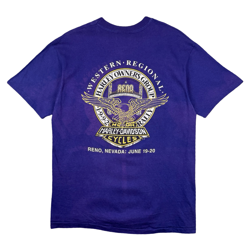 Vintage Harley Davidson Harley Owners Group Tee Purple