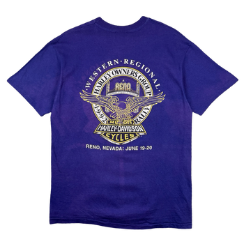 Vintage Harley Davidson Harley Owners Group Tee Purple