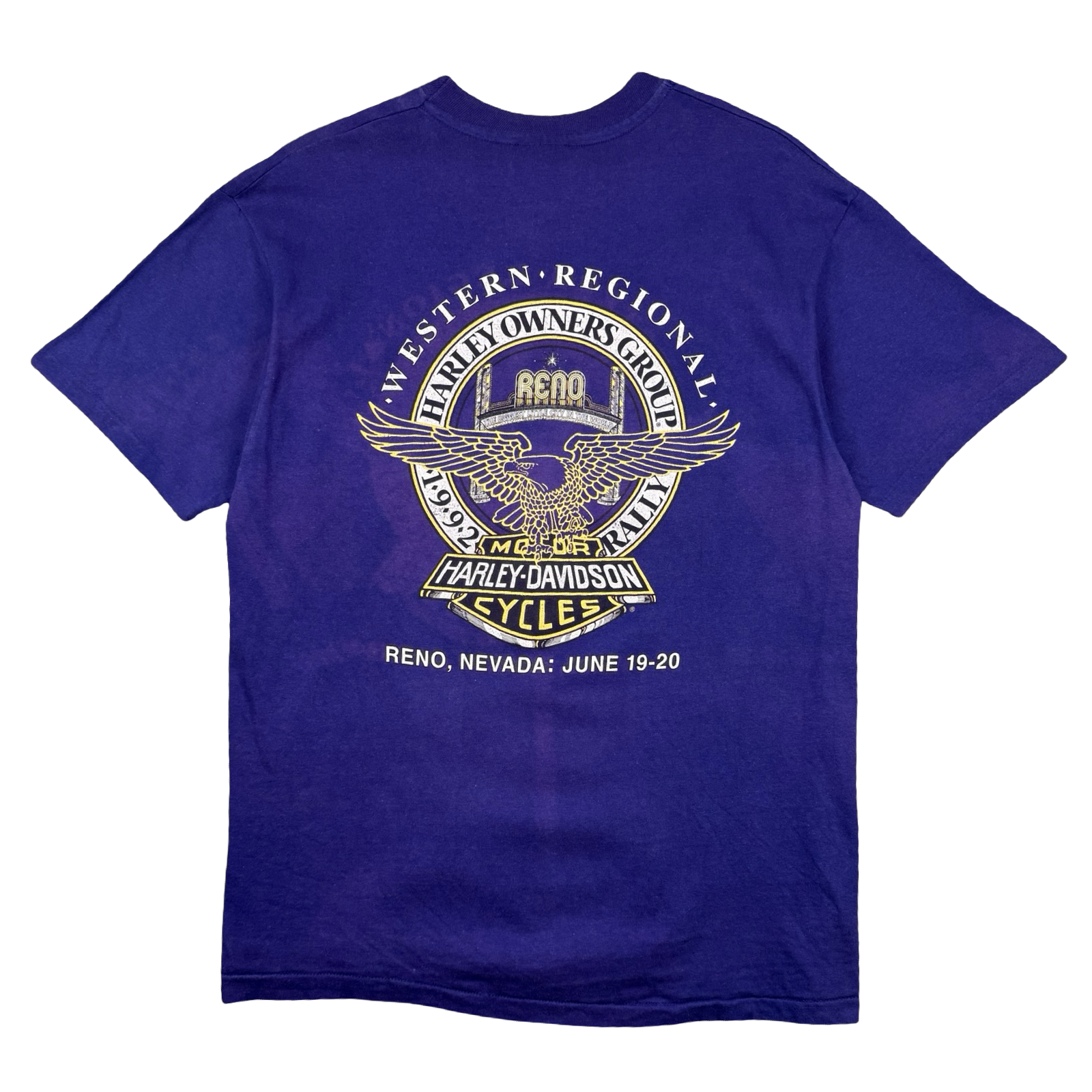 Vintage Harley Davidson Harley Owners Group Tee Purple