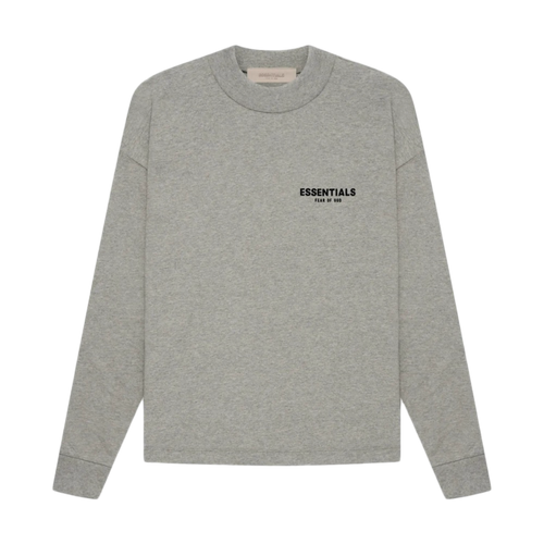 Fear of God Essentials L/S Tee SS22 Dark Oatmeal | Vintage Clothing Store Canada