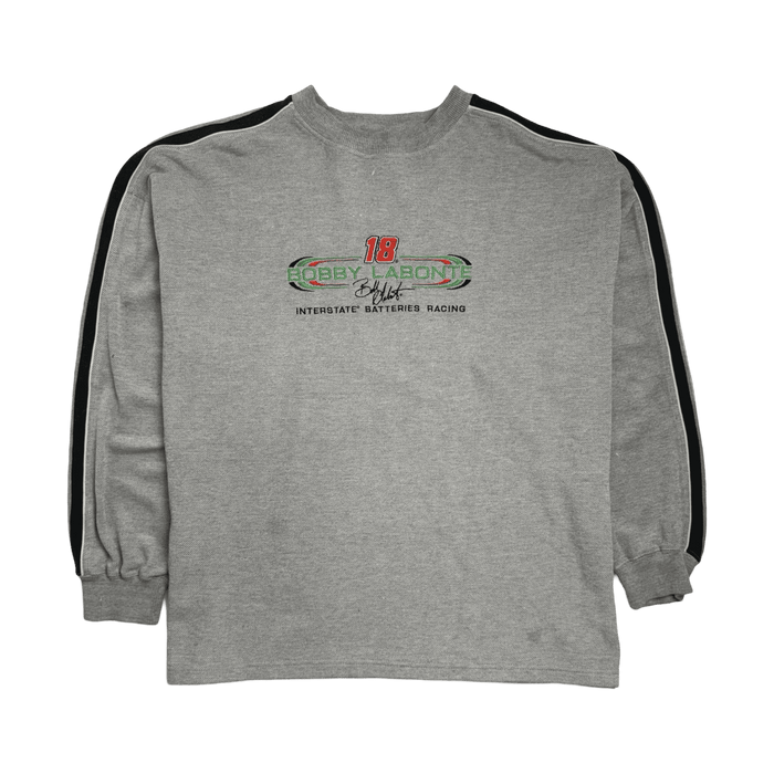 (XL) Vintage Bobby Labonte Nascar Relaxed Sweatshirt Grey | Vitnage Clothing Store Canada