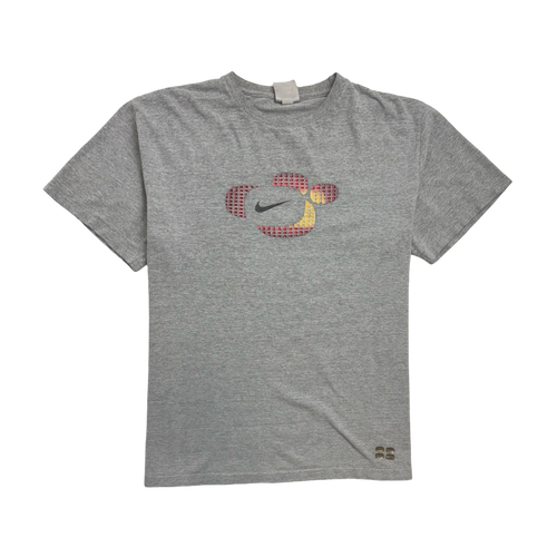 Vintage 2000s Nike Center Swoosh Tee Grey | Vintage Clothing Store Canada