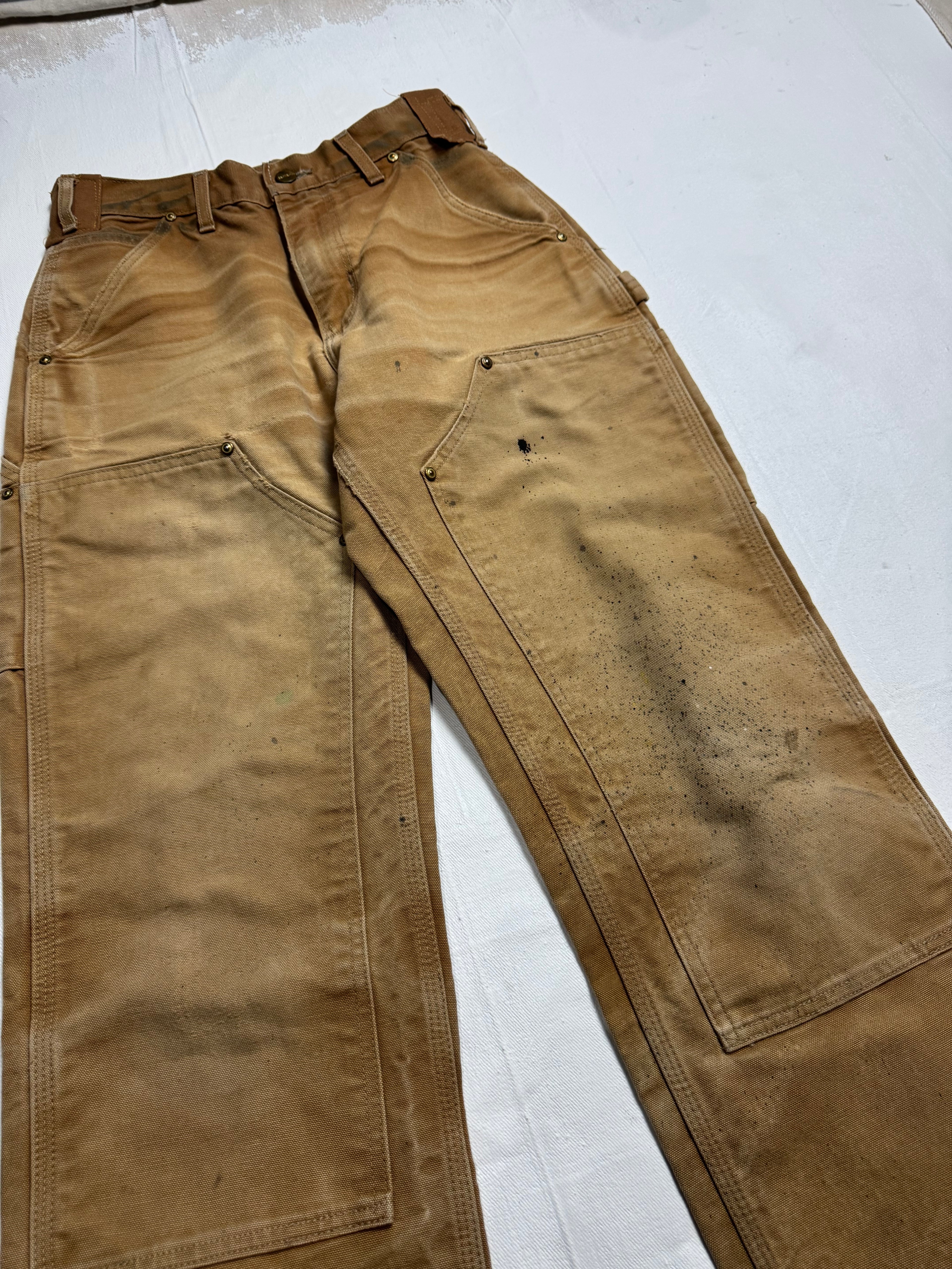 Carhartt Paint Splatter Double Knee Pants Khaki