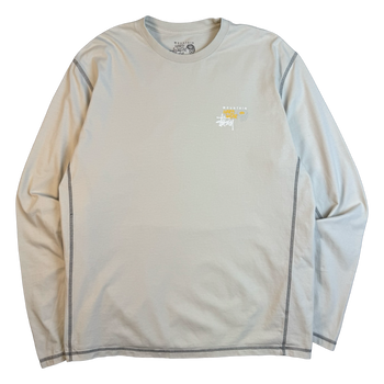 Stussy Mountain Hard Wear L/S Tee Cream (USED)