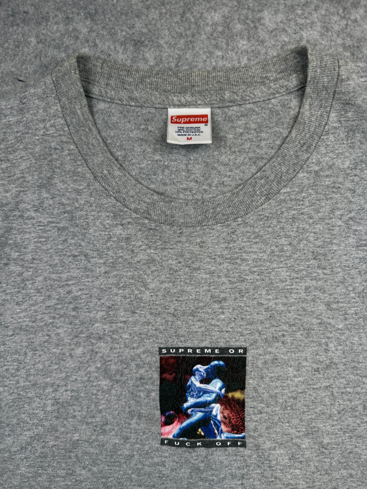 Supreme Cyber Tee Heather Grey SS17 (USED)