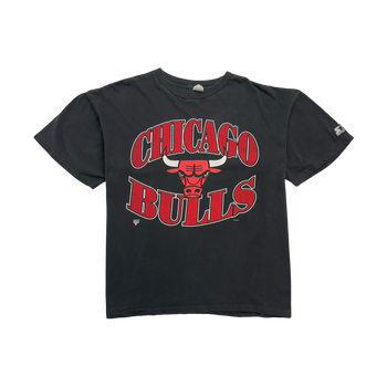 (XXL) Vintage 90s Chicago Bulls Tee Black