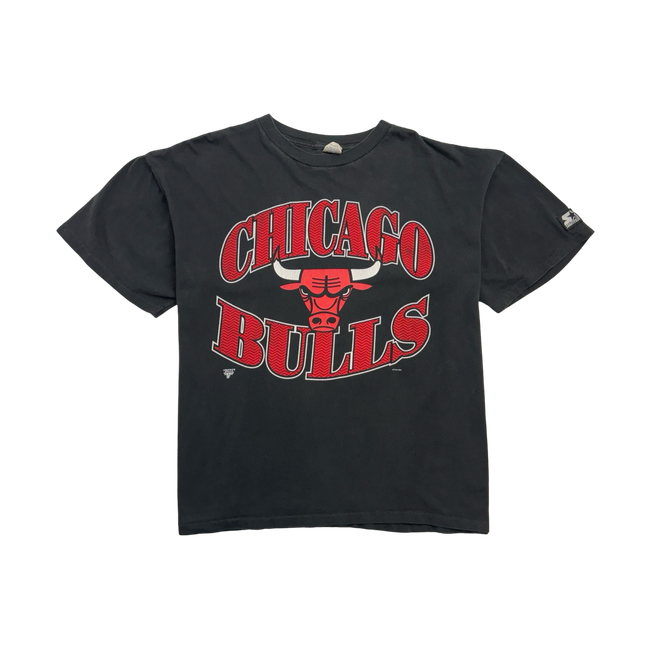 (XXL) Vintage 90s Chicago Bulls Tee Black