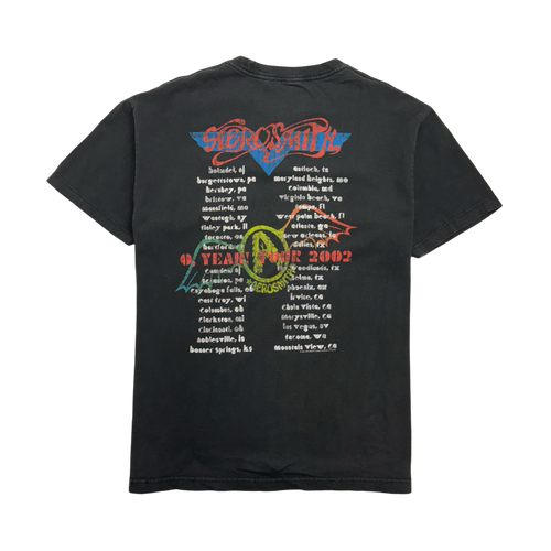 (L) Vintage '02 Aerosmith Band Tee Black | Vintage Clothing Store Canada