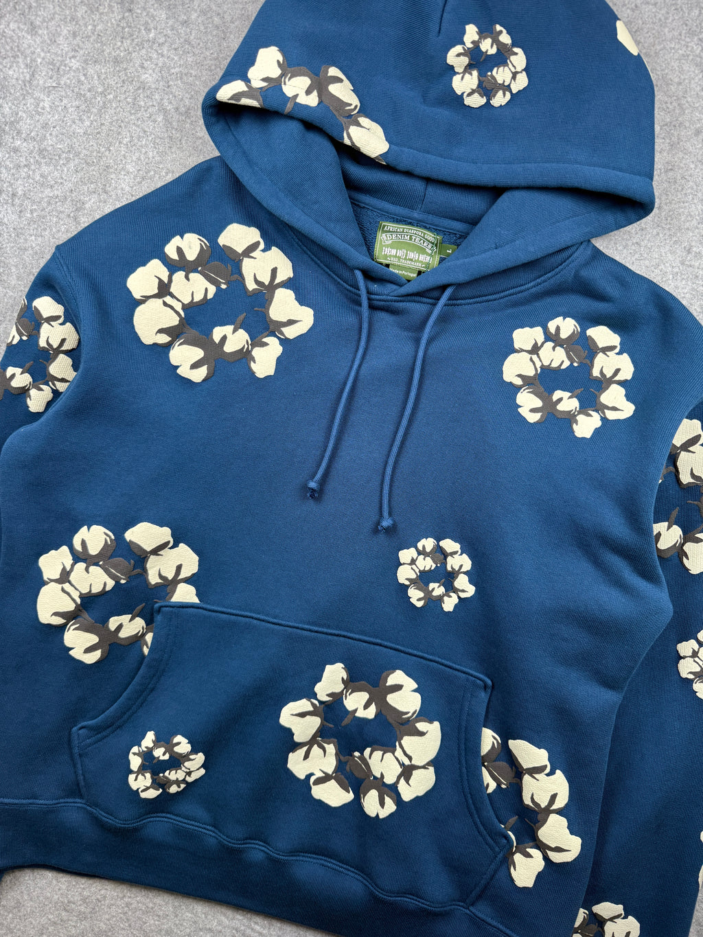 Denim Tears x CPFM Cactus Tears Wreath Hoodie Navy (USED)