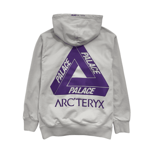 Palace x Arc'teryx Hoodie Grey (USED) | Vintage Clothing Store Canada