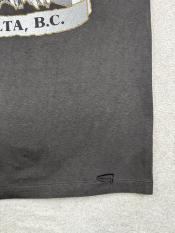 Vintage Harley Davidson Canadian Polar Bear Bike Tee Black