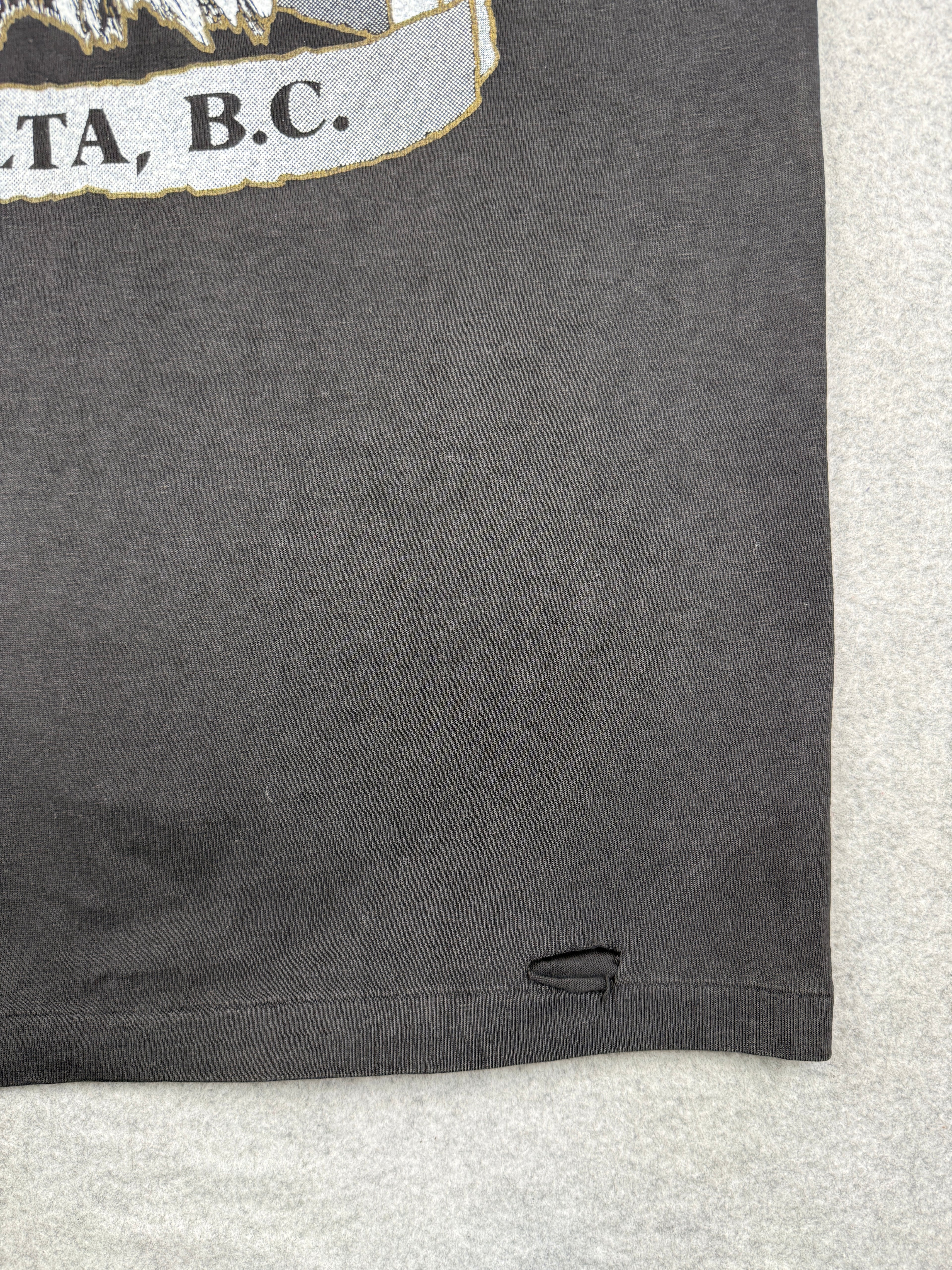 Vintage Harley Davidson Canadian Polar Bear Bike Tee Black