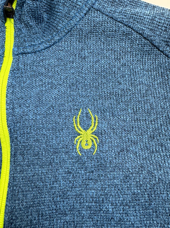 (XL) Vintage Spyder Quarter Zip Fleece Light Blue