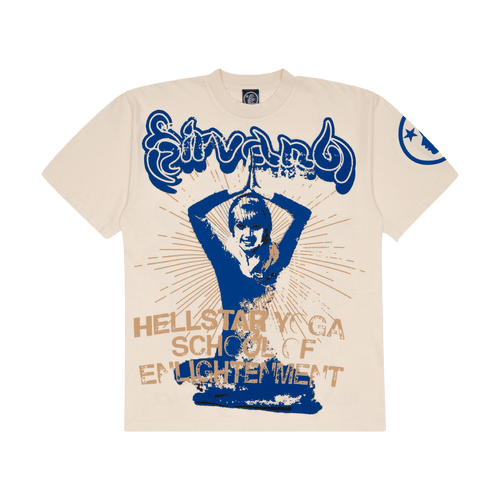 Hellstar Stuios Yoga Tee Cream | Vintage Clothing Store Canada