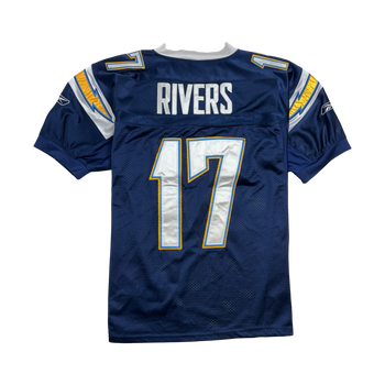 (L) NFL Los Angeles Chargers Phillip Rivers Football Jersey Navy