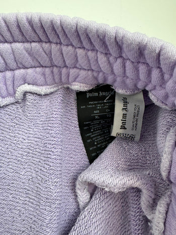 Palm Angels Curved Logo Sweatpants Lilac (USED)