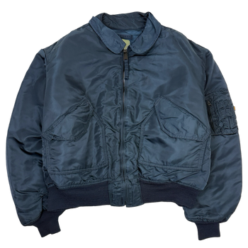 Vintage Alpha Industries Bomber Jacket Blue